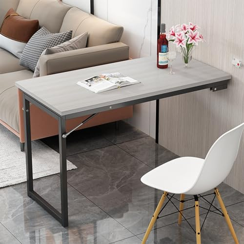 Hssnbkg Schwebender Schreibtisch Für Die Wand,wandtisch Klappbar Küche,Wand Klapptisch,Klappbarer Wandtisch Für Wäsche,Zimmer, Arbeitszimmer,Wohnzimmer Küche(90×50×75cm)