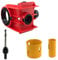 Generic Door Lock Installation Kit with and Adjustable Bushings for Wood, Red