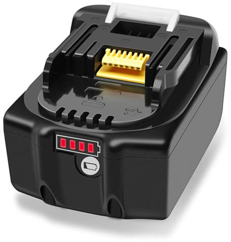 BL1860B Batterie 18V 6,0 Ah 6000 mAh BL1850B Compatible avec Makita 18 V 6 Ah pour Makita DDF482Z DDF484Z DDF485Z DDF487Z DDF489Z Tronçonneuse sans Fil DUC353 DUC254Z