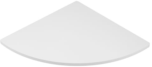 SEWACC Étagère D’Angle Murale Support De Rangement Mural Triangulaire en Forme D’Éventail Tablette Murale D’Angle Blanche 16.14X11.81X0.31in pour Cuisine Chambre Salle De Bain Bureau