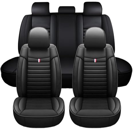 TDXWFBH Sitzbezüge Auto für BMW X3 E83 2003-2010, 9 Stück Autositzbezüge Set, Klassisch Kunstleder Autositzbezüge,Sitzschoner Schonbezug Autositz