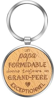 Ernestine - Porte-clés Papi exceptionnel - annonce grossesse et naissance - cadeau fête des grands-pères et fête des pères - porte clefs personnalisé - cadeau papy anniversaire - PARENT