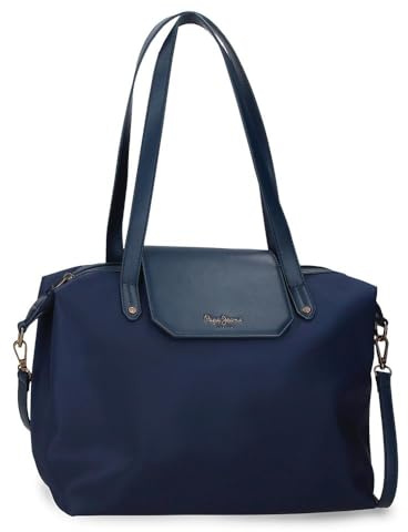 Pepe Jeans Leire Shopper 15,6 Zoll Beige 34x29x16 cm Polyester und PU 15,7L von Joumma Bags