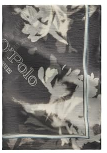 Marc O'Polo Foulard mit lässigem Print dunkelgrau, OSO