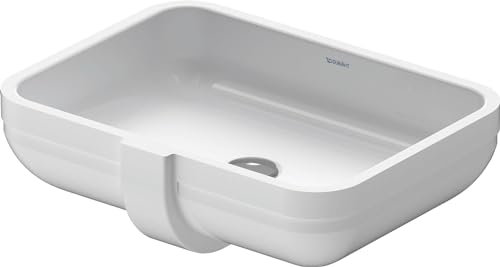 Duravit Happy D.2 - Lavabo da incasso vero 48 cm senza foro rubinetteria bianco