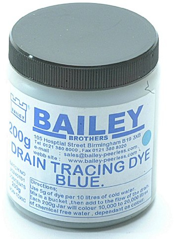Bailey 1992 Drain Tracing Dye - Blue