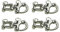 KAMERO 4X Edelstahl V4A, Patenthaken Sicherheits Patentverschluss für Marathon Kutsche, 12,5 cm