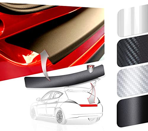 PR-Folia Ladekantenschutz Folie für VW Golf 6 / VI Plus (ab BJ 2010) - Stoßstangenschutz Lackschutzfolie SCHWARZ
