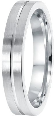 Lucardi - Herren Plattierter Ring - Schmuck - Geschenk Silber
