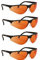 Terminator UV-400 Schutzbrille für Blaulicht und UV-Schutz, orange ( für оur асk )