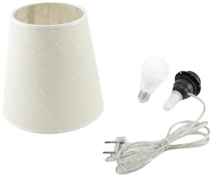 Kit Completo Paralume Juta + Adattatore portalampada E27 con filo e interruttore trasparente - Lampada Led A+ in omaggio! Trasforma una bottiglia in lampada! Lampabottiglia.it