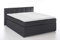 3F FURNITURE FOR FRIENDS Boxspringbett Bea 160x200 cm Anthrazit Härtegrad H3 | 7-Zonen Taschenfederkern Matratze + Visco Topper | mit niedrigem 90 cm Kopfteil ideal für Dachschrägen