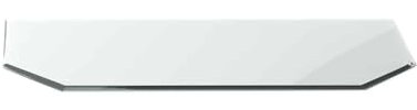 Glasbodenplatte Vorlegeplatte Sechseck G29 T: 500 mm x B: 1000 mm x H: 6 mm Esg 18mm Facette Funkenschutzplatte/Ofenglas