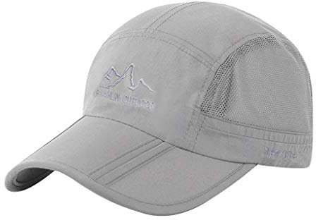 Afinder Herren Damen Faltbarer Verstellbar Baseball Cap Schnelltrocknend Mesh Cap Baseballmütze Baseballkappe Sommer Sonnenhut Kappen für Sport Reisen