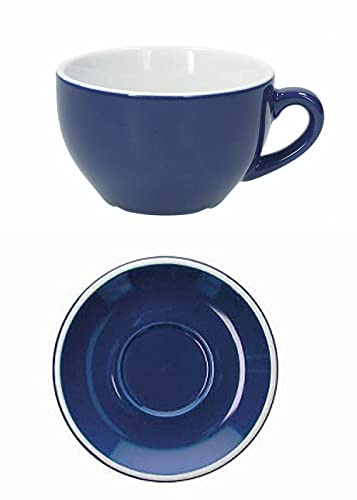 Tognana Albergo Set 6 tazze Colazione con Piattino Blu