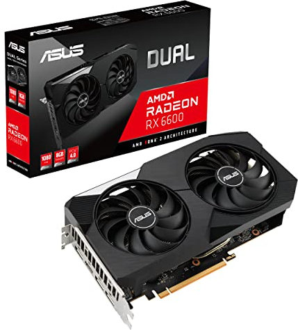 ASUS Carte Graphique Dual Radeon RX 6600 8 Go GDDR6