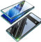 LIUKM Hülle für Google Pixel 6 Pro 6.71 Zoll Magnetische Adsorption Handyhülle 360 Grad Stoßschutz Vorne hinten Gehärtetes Glas Schutzhülle Metallrahmen Cover Case - Blau