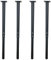 Jahof Patas para Mesa Regulables 55-90cm, Pies para Muebles Ajustables Ø42/38mm, Juego de Piernas de Acero con Tornillos para Escritorio (4 Piezas, Negro)