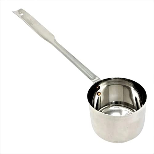 Bridge2shopping Stainless Steel Deep Ladle, Extra Deep Kitchen and Serving Spoon, Silver