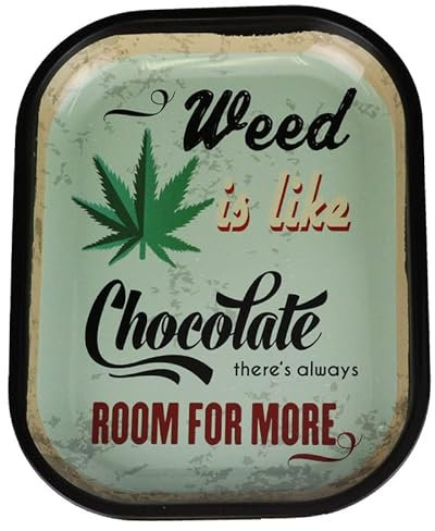 Rolling Tray aus Metall 18 x 14 x 1,6cm