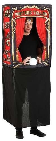 Light Up Fortune Teller Booth Adult Fancy Dress Costume Standard