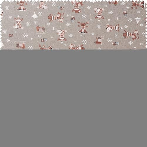 Jersey-Stoff Elch Ruby 150 cm breit Meterware Taupe