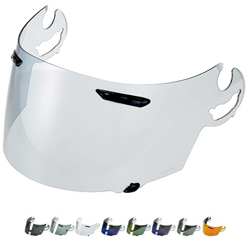 Everalo Visiera Compatibile con Arai Chaser V - Rx7 GP - Axces 2 - Axces 3 - Quantum ST - Quantum ST Pro - Rebel - Signet Q - Vector 2 - Corsair V - RR5 - Visiere SAI Type Pinlock (Trasparente)