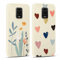 Yoedge 2 Pièces Coque pour Xiaomi Redmi Note 9 Pro/9 Pro Max/9S 4G 6,67, Ultra Fine Souple Silicone TPU avec Motif Design Étui, Antichoc Anti-Rayures Bumper Protection Housse, Fleur & Coeur d'amour
