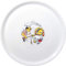 HENDI Plato de pizza redondo, plato para servir pizza, porcelana, motivo: hornear pizzas, apto para el microondas y el lavavajillas, ⌀310 mm, blanco