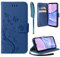 AROYI Lederhülle Kompatibel mit Samsung Galaxy A15 5G/4G Hülle und Schutzfolie,Wallet Handyhülle Leder Tasche Kartensteckplätzen Schutzhülle Kompatibel mit Samsung Galaxy A15 5G/4G Dunkel Blau