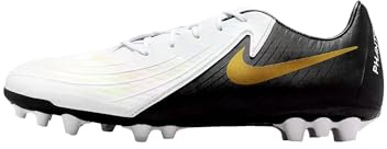 Nike Herren Phantom Gx Ii Academy Ag Fußballschuhe, White/Black-MTLC Gold Coin, 44 EU
