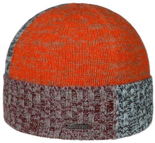 Stetson Beanie Kaschmir Wintermütze - hochwertige Wollmütze Damen/Herren - Strickmütze aus 100% Kaschmirwolle - Einheitsgröße 55-60 cm - unifarbene Umschlagmütze Herbst/Winter