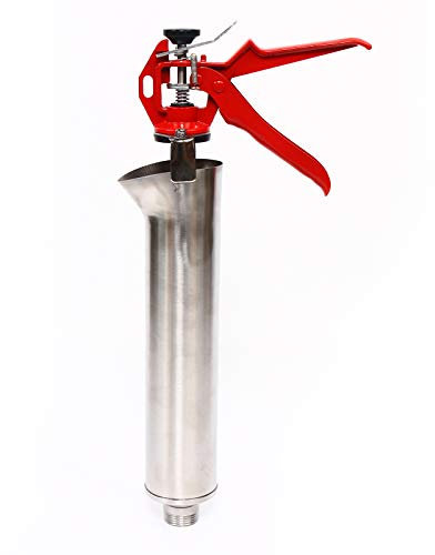 Loobiiny Verfugung Pistole Sprayer Applikator Zement Ziegel Edelstahl Fugenpistole FüR MöRtel SpritzgeräT Werkzeug FüR Ziegelspitzen Und Fliesen HandmöRtelpumpe Beton Spritze