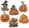 CXINLky DIY Diamond Art Painting Kühlschrankmagnete, Kreatives Diamant Malerei Kühlschrank Magnete Kits Home Dekoration für Whiteboard, Pinnwand, Kühlschrank, Magnettafel-11-Halloween Kürbis