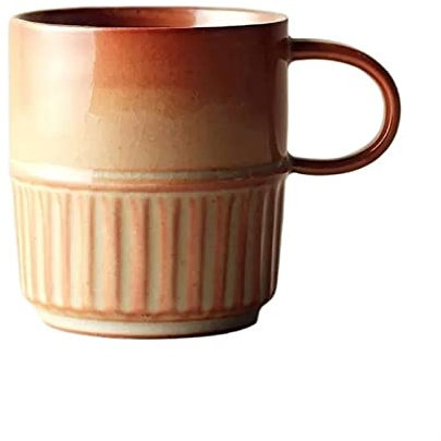 NZPOST Tazze da caffè Tazza in Ceramica Fatta a Mano Tazza in Ceramica Semplice retrò Ruvida Coppia Tazza Tazza da Ufficio per caffè Bevande al Latte Tazza da caffè (Oro)