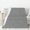 Flanell-Überwurfdecke mit Zickzack-Streifen: Komfort und Wärme, perfekt für Sofa, Couch, Bett, Reisen und Bauernhaus-Dekor