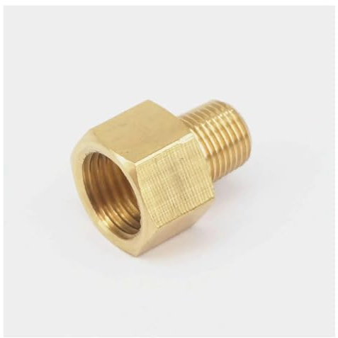 1/8 NPT Männlich x 1/4 BSPP Weibliche Messing Rohr Fitting Anschluss for Manometer Luft Gas Kraftstoff Wasser