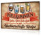 Putuo Decor Metall Blechschild – „Willkommen in der Nachbarschafts-Kneipe“ Vintage Bar Deko für Hausbar und Partykeller, 30x20cm