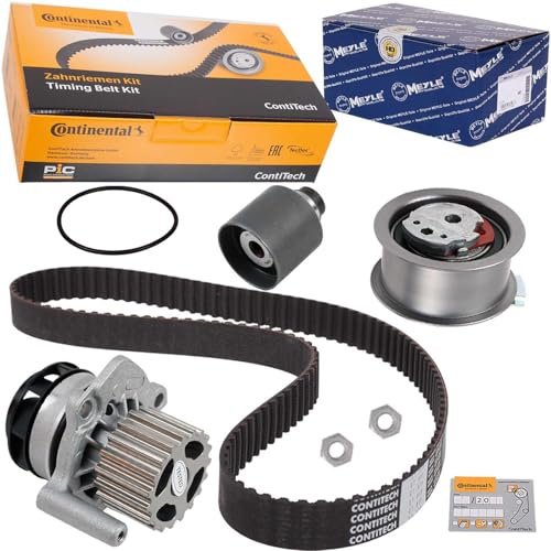 CONTI Zahnriemensatz + MEYLE Wasserpumpe passend für A3 T5 Golf 5 TDI