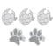 5PCS Manicure Palette Metal Paint Palette Finger Rings Nail Art Tools Makeup Palettes, Finger Nail Art Mixing Palette For Free-Hand Manicure Nail Paint Palette Ring