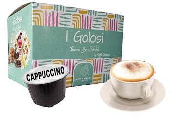 Caffè Vulcanus – Boissons instantanées en capsules, compatibles avec Nescafé Dolce Gusto (50 capsules, Cappuccino)