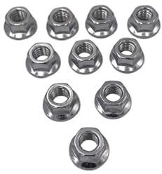 10pcs Chainsaws Flange Bar Nut (M8) Fit for Husqvarna 51 55 61 66 268 272 345 350 351 353 357 359 362 365 372 394 395 450 455 460 480