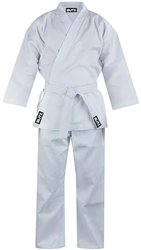 Blitz Unisex-Karateanzug für Studenten, weiß, 000/110 cm