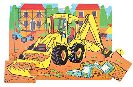 Bigjigs Toys Rahmenpuzzle - Bagger