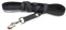 IDC Color & Gray gumierte Leine, 14 mm x 10 m mit Schlaufe, Schwarz-Grau