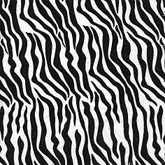 Zebra Print White & Black Party Lunch Napkins x 20