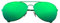 Boland 2577 - Partybrille Mirror, grün