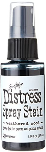 Ranger 192219 Distress Spray Stain 1.9oz-Weathered Wood,, Blue, 3.42 x 3.42 x 11.43 cm