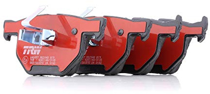 TRW GDB1560DTE Brake Pad Set of 4 Compatible for BMW 3 (E90) 2004-2013 Rear Axle and Other Vehicles