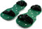 Itian Aireador de Césped Zapatos Sandalias de Pinchos de Metal Hebillas y Correas 3 para Airear el Césped o en el Patio (Verde)